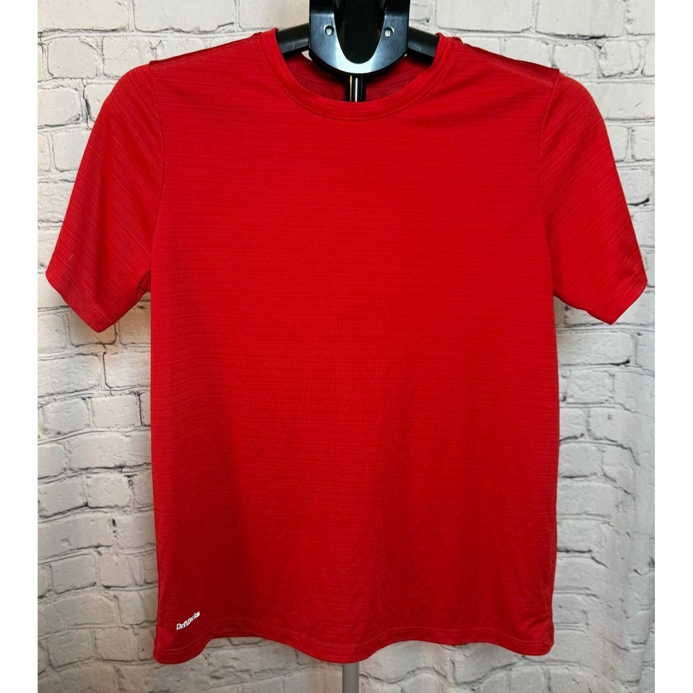Athletic Works Kids Red DriWorks Performance Short Sleeve Tee Shirt XXL 18